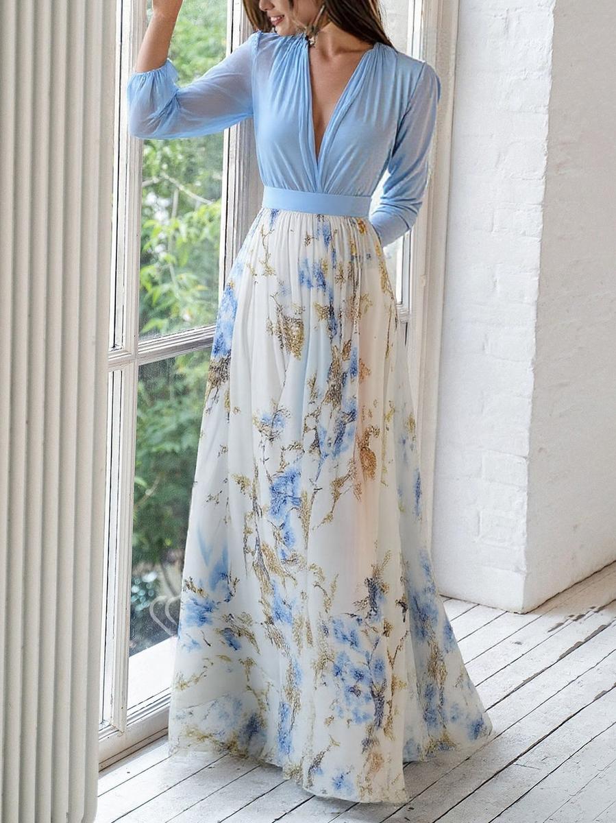 Harriet | Women's Maxi Dress with Dazzling Floral Print – Maxi, Floral Print