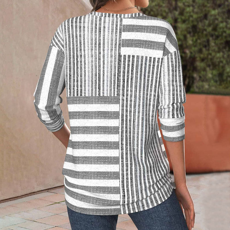 Gail | Women's Striped Comfort Blouse – Striped, Casual