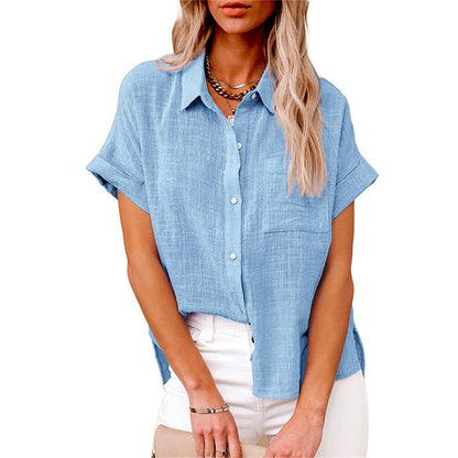 Judith | Women's Lightweight Shirt with Front Pocket – Classic