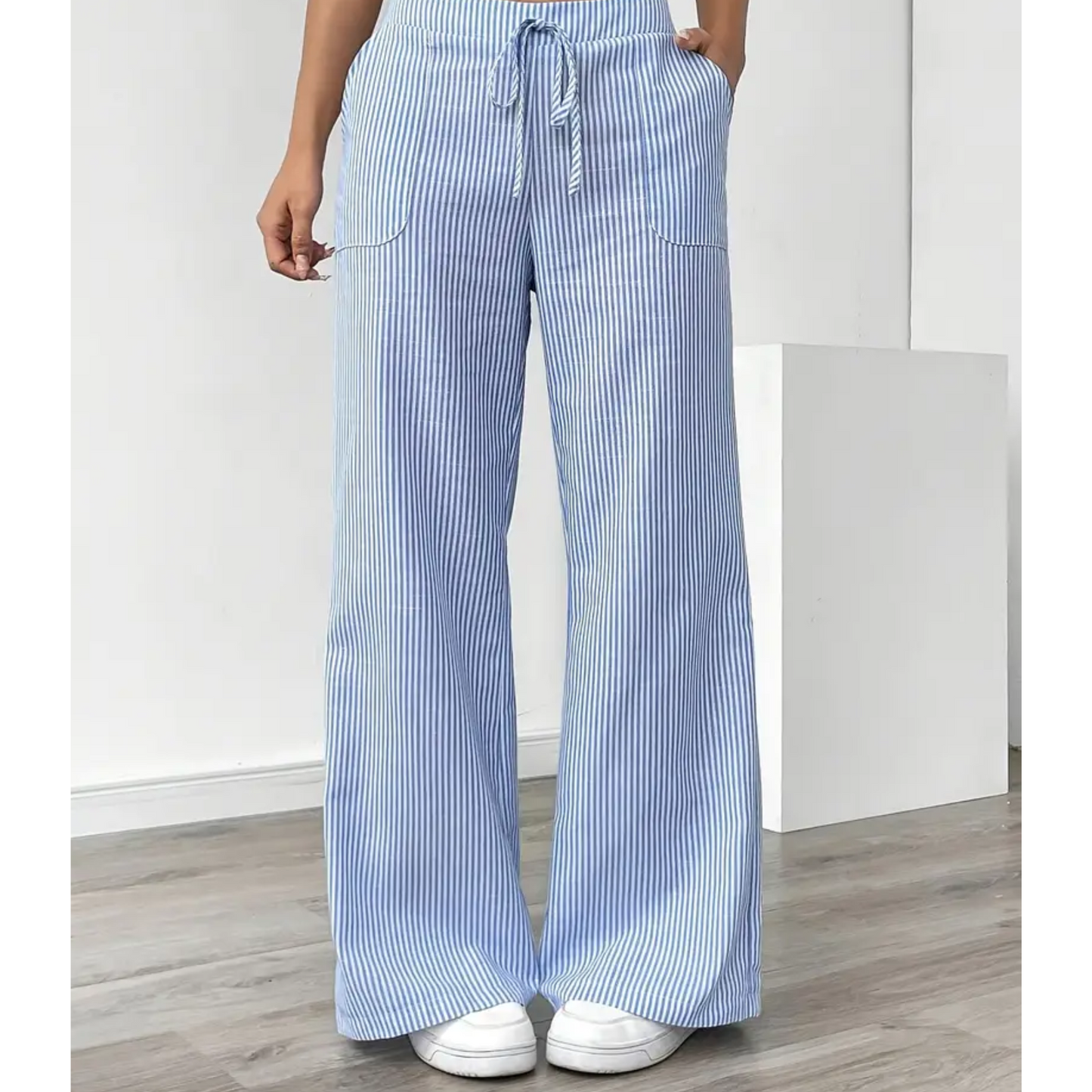Madeline | Women's Striped Pant With Pockets