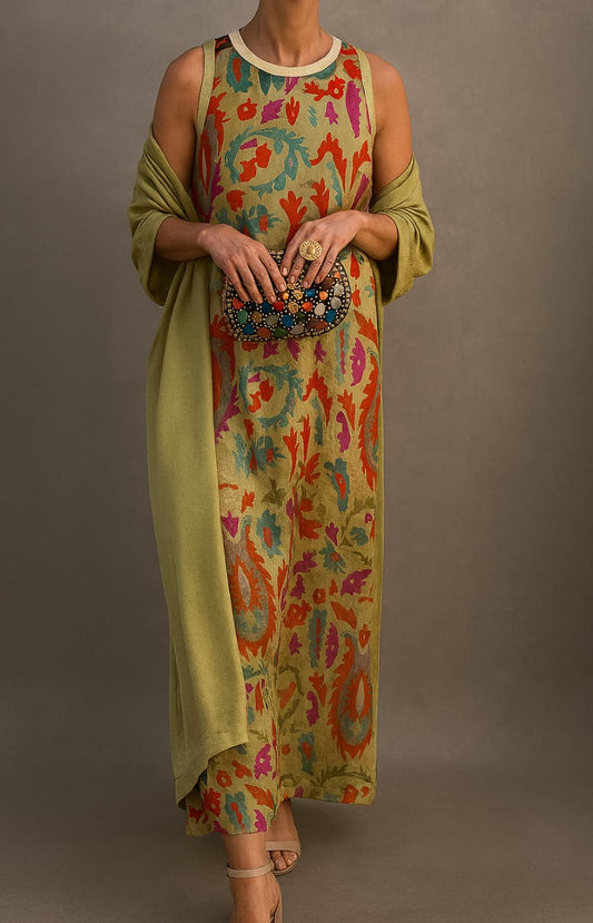 Arlene | Women's Matching Long Dress & Coat Set