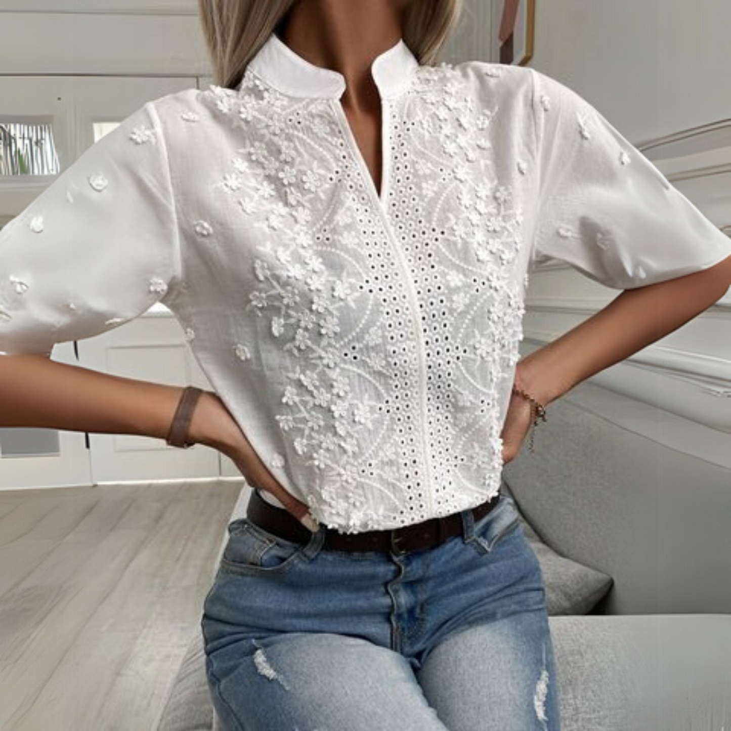 Miri | Women's Sophisticated Timeless Blouse – Casual