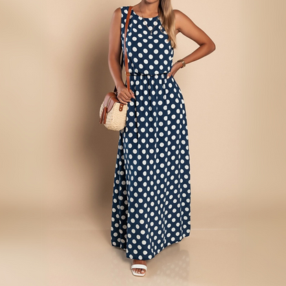 Celeste | Women's Polka Dot Maxi Dress – Maxi