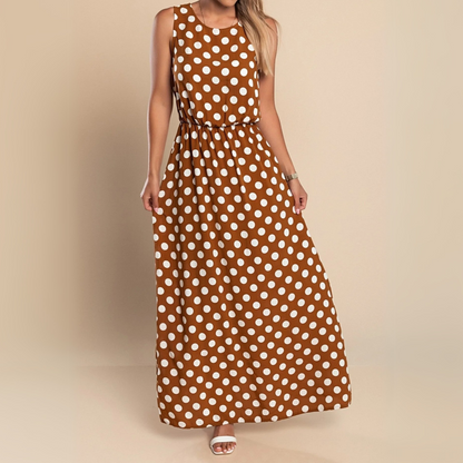 Celeste | Women's Polka Dot Maxi Dress – Maxi