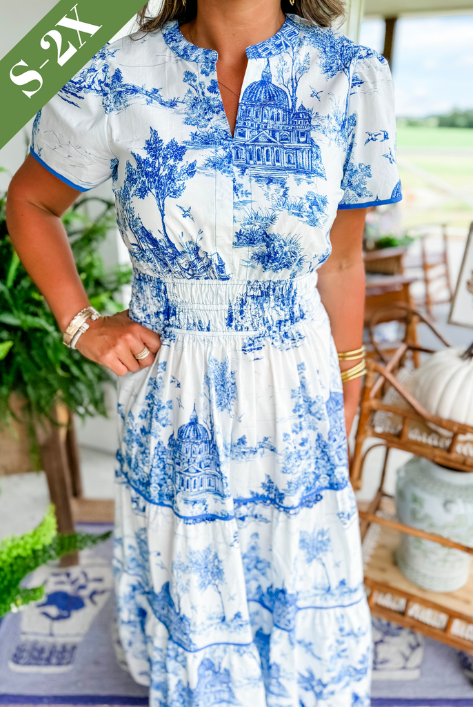 Valerie | Women's Classic Toile Maxi – Maxi