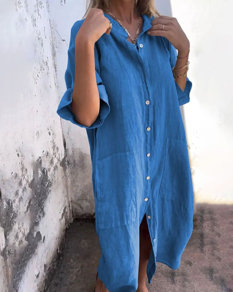 Wendy | Women's Boho Shirt Dress – Classic