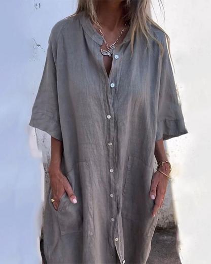 Wendy | Women's Boho Shirt Dress – Classic
