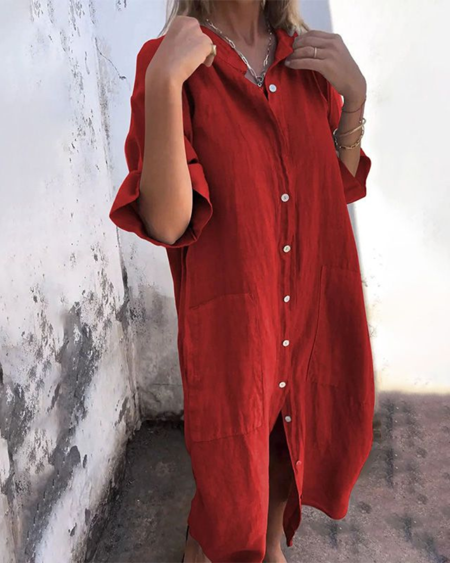Wendy | Women's Boho Shirt Dress – Classic
