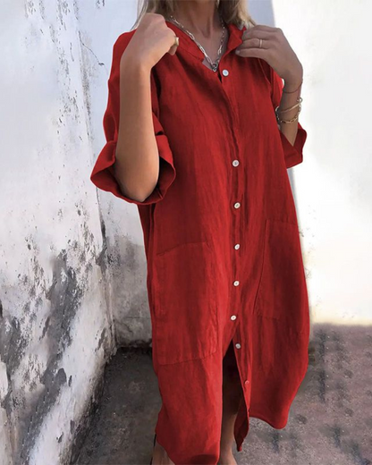 Wendy | Women's Boho Shirt Dress – Classic