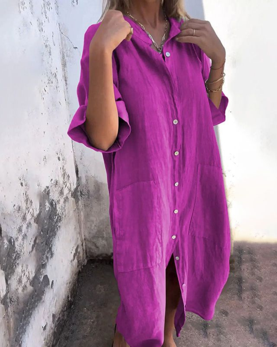 Wendy | Women's Boho Shirt Dress – Classic