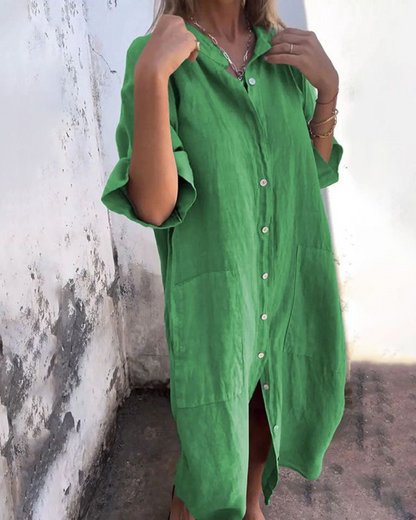 Wendy | Women's Boho Shirt Dress – Classic