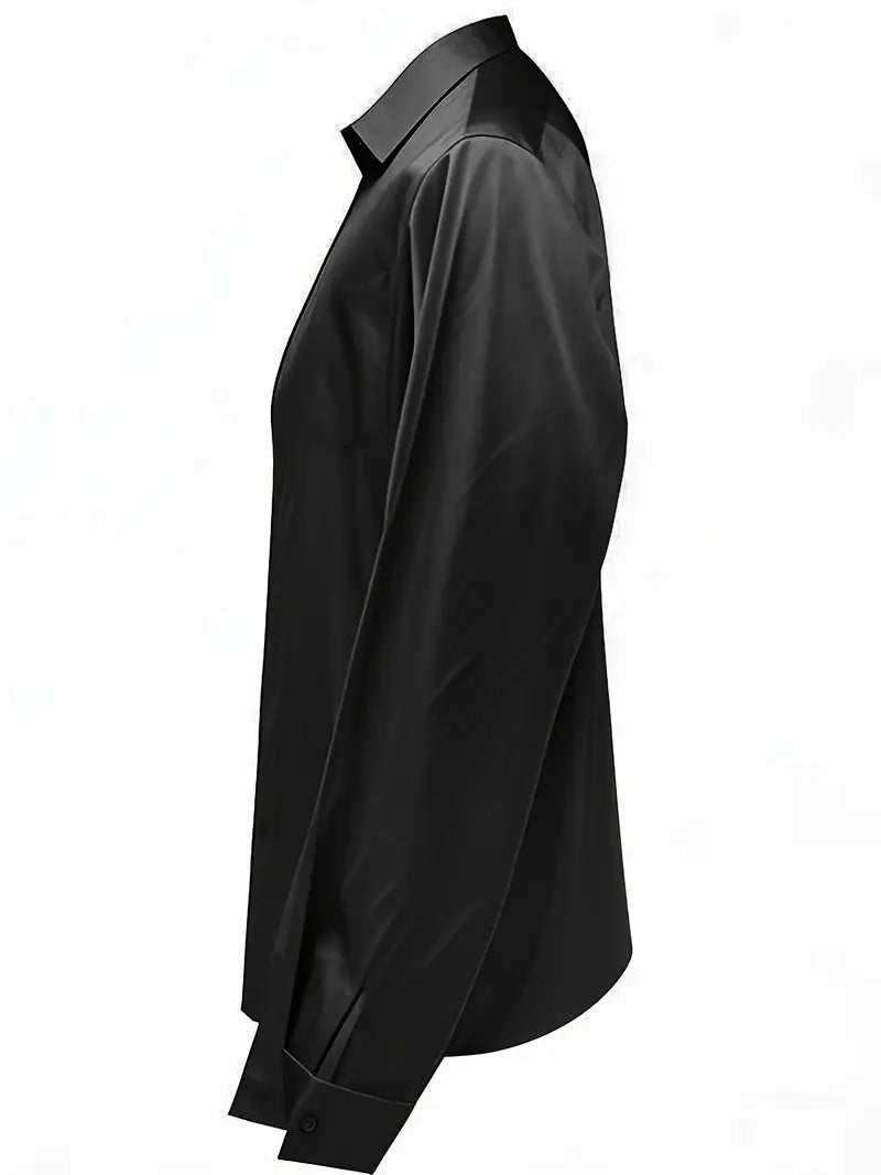Kathy | Women's Premium V-Neck Satin Blouse – V-Neck, Satin