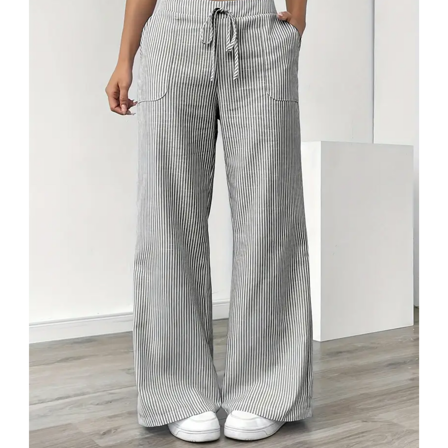 Madeline | Women's Striped Pant With Pockets