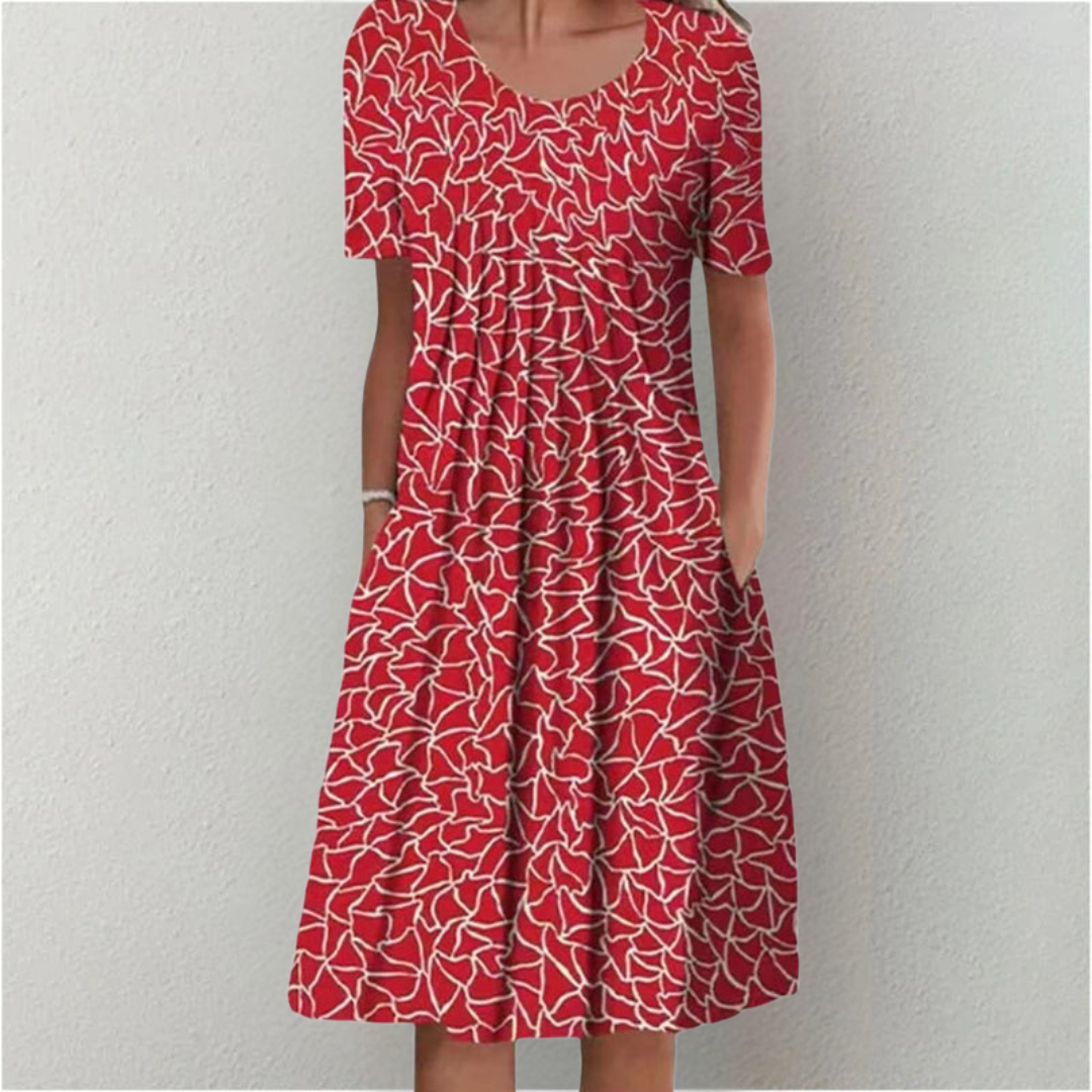 Desiree | Women's Stylish and Casual Floral Dress with Pockets – Floral Print, Casual