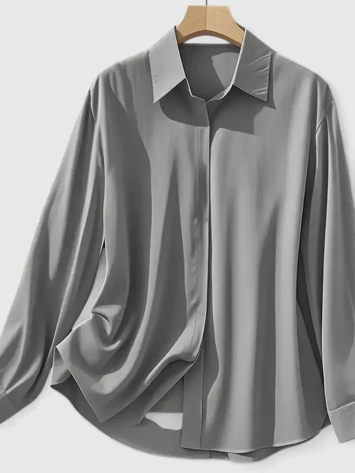 Janine | Women's Elegant Button Down Shirt with Concealed Placket – Elegant, Classic