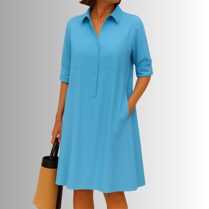 Florita | Women's Lightweight Button Dress
