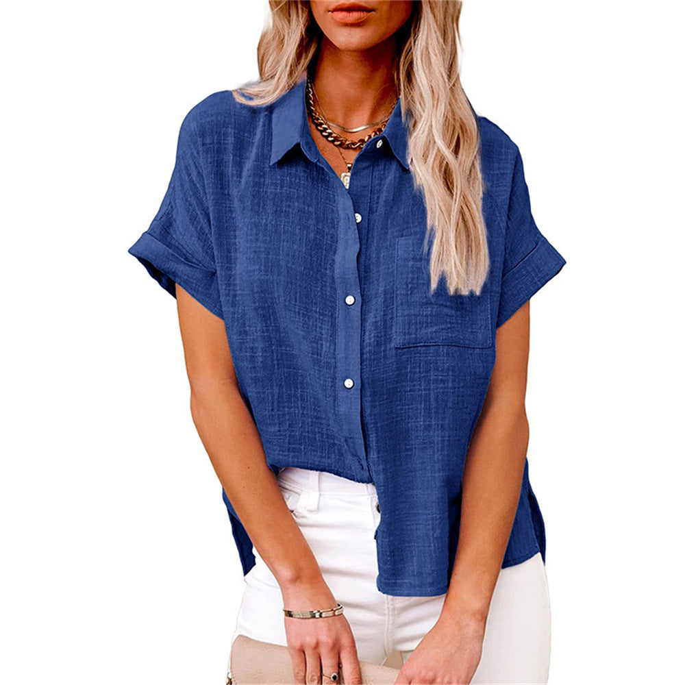 Judith | Women's Lightweight Shirt with Front Pocket – Classic
