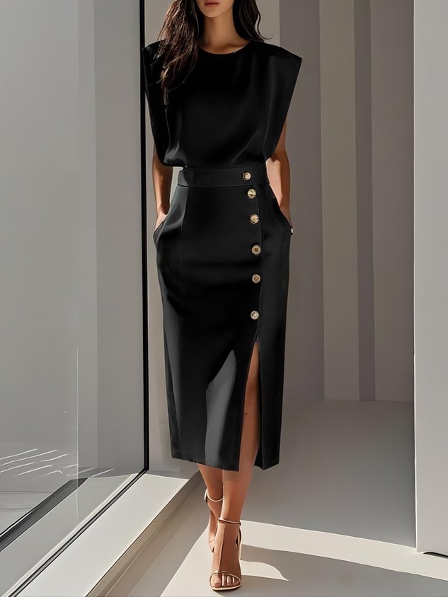 Beverly | Women's Effortless Charm Midi Dress
