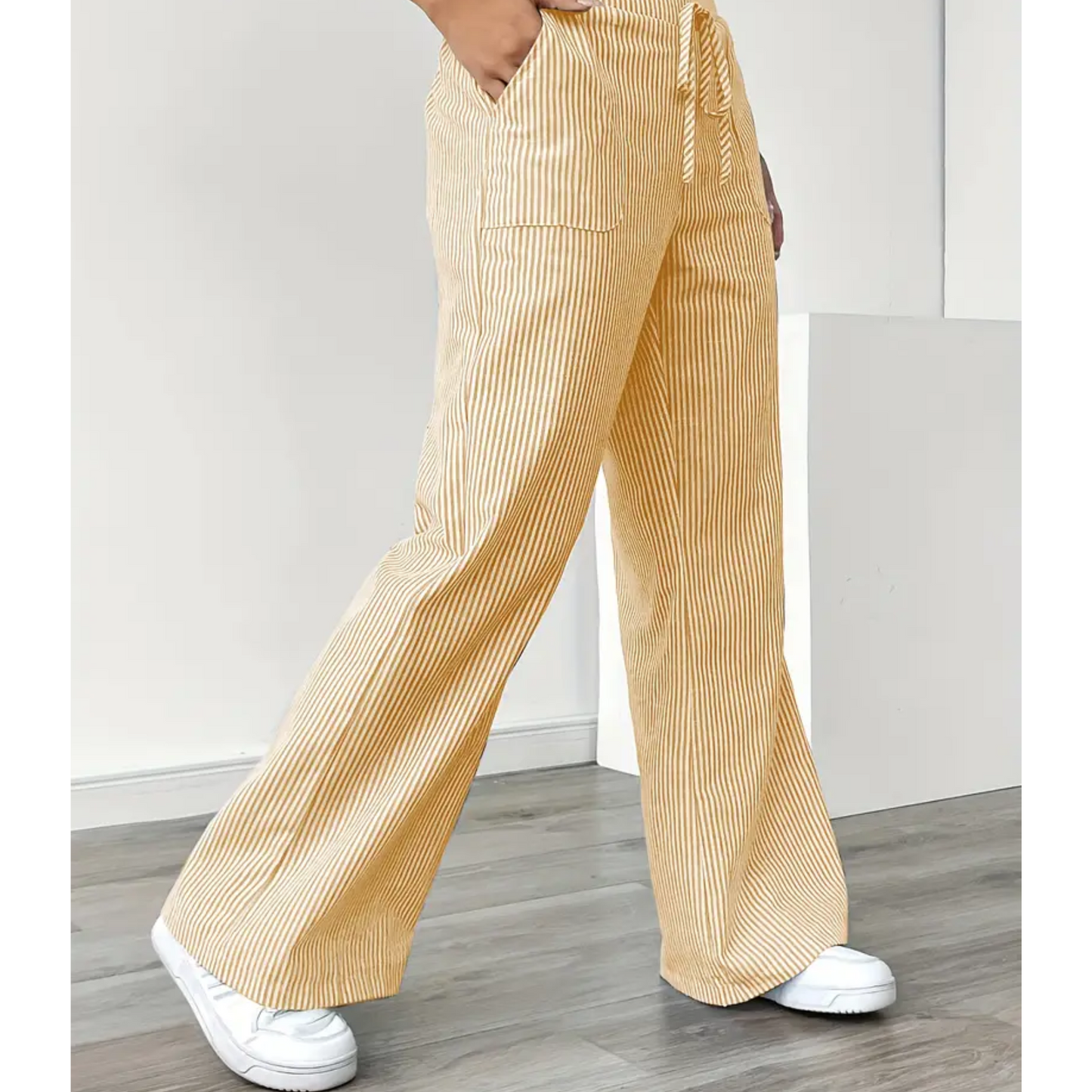 Madeline | Women's Striped Pant With Pockets