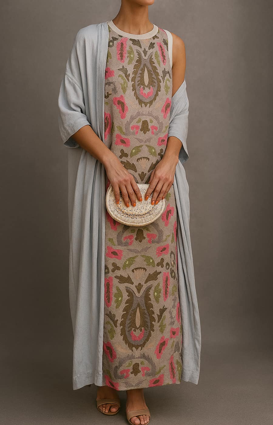 Arlene | Women's Matching Long Dress & Coat Set