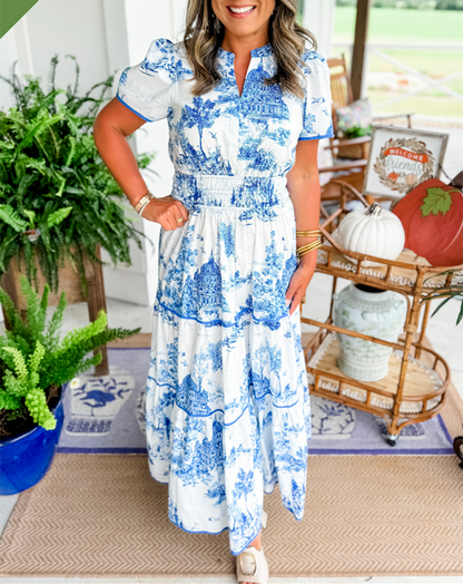 Valerie | Women's Classic Toile Maxi – Maxi