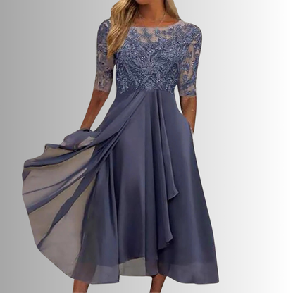 Lynn | Women's Elegant Lace Dress – Lace Detail, Elegant