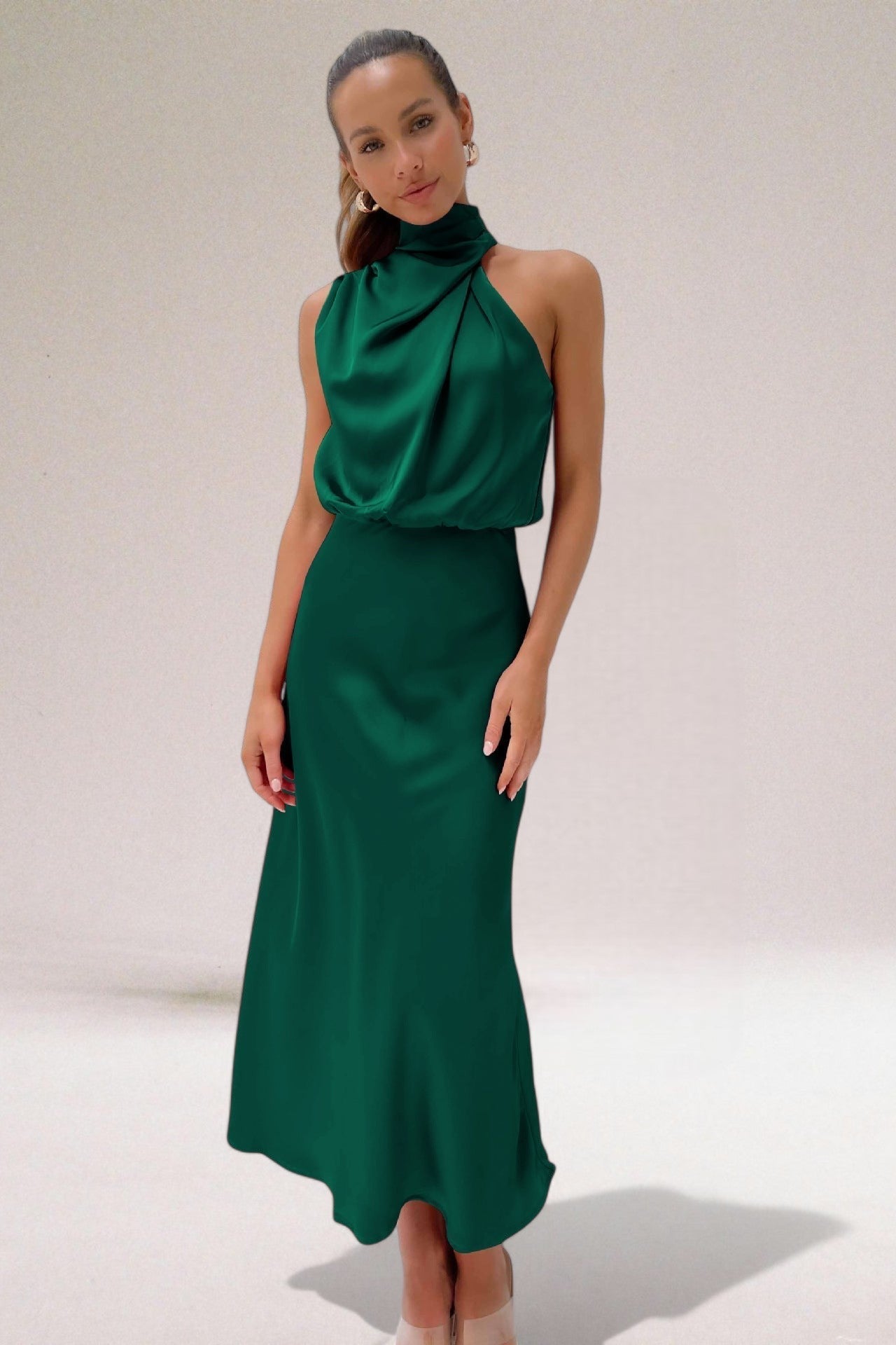 Maria | Women's Elegant Halter Neck Dress – Elegant