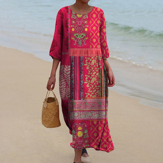 Patricia | Women's Loose Fit Boho Maxi Dress – Maxi, Boho