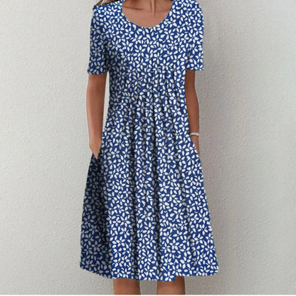 Desiree | Women's Stylish and Casual Floral Dress with Pockets – Floral Print, Casual