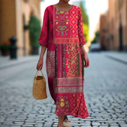 Patricia | Women's Loose Fit Boho Maxi Dress – Maxi, Boho