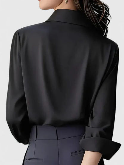 Janine | Women's Elegant Button Down Shirt with Concealed Placket – Elegant, Classic