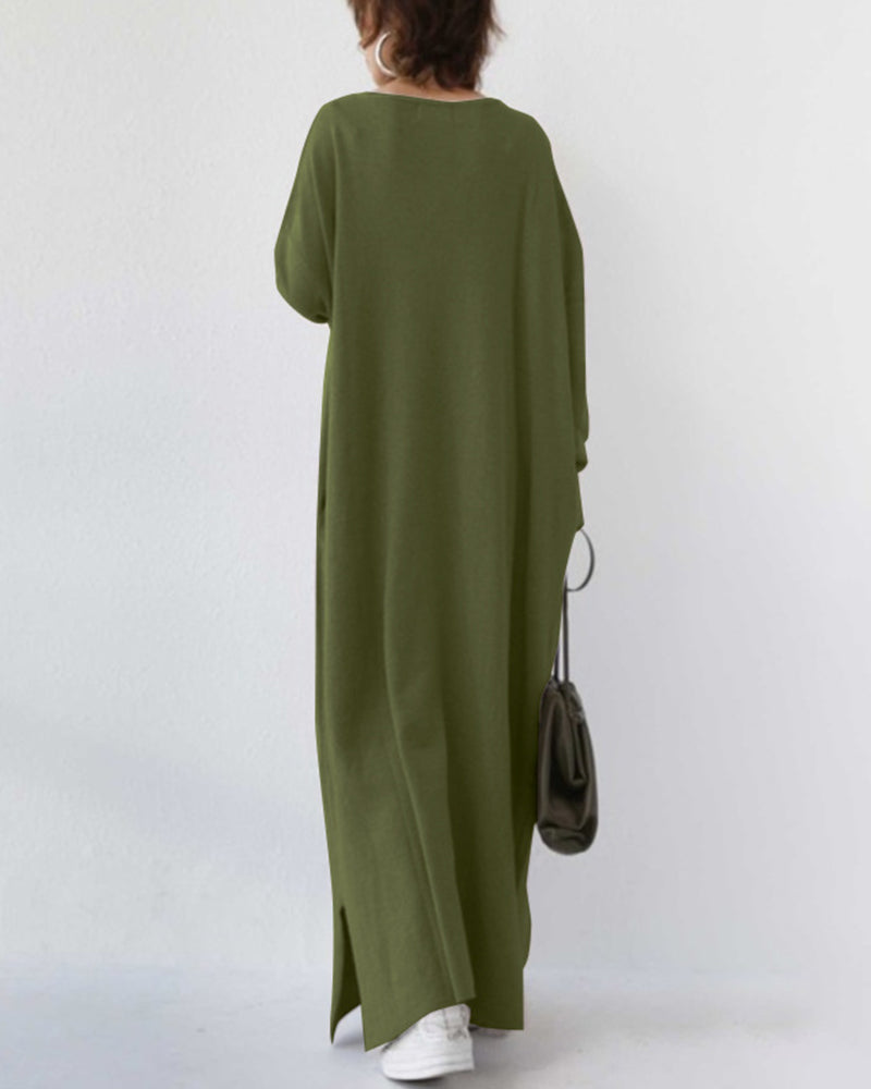 Anya | Women's Elegant Winter Maxi Dress for Women with Long Sleeves