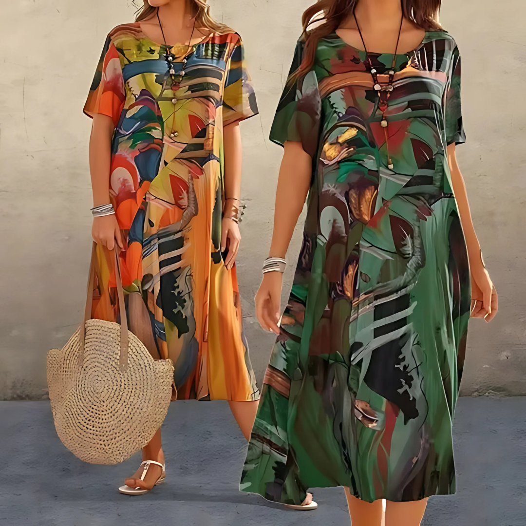 Georgia | Women's Elegant Floral Dress – Floral Print, Elegant