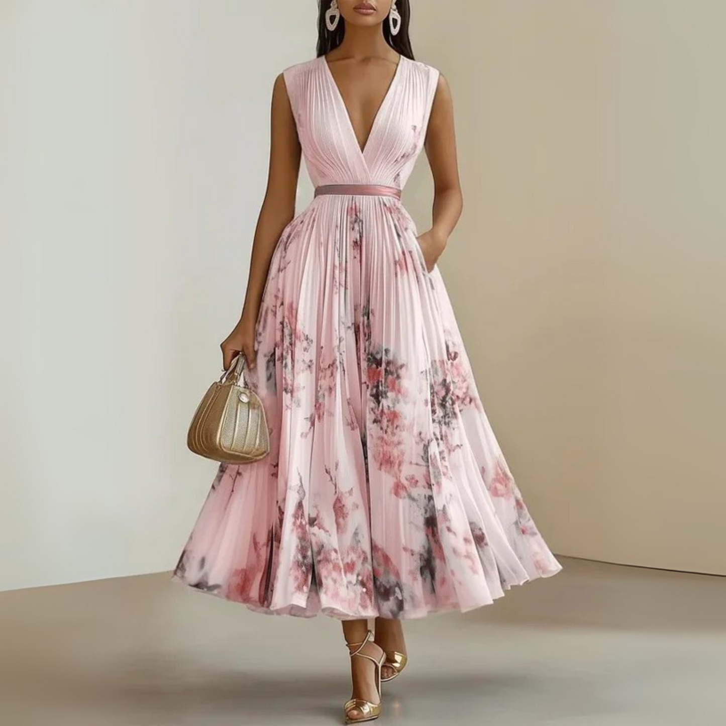 Ivy | Women's Flowy Sleeveless Summer Maxi Dress – Maxi, Sleeveless