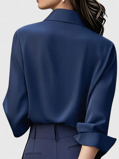 Janine | Women's Elegant Button Down Shirt with Concealed Placket – Elegant, Classic
