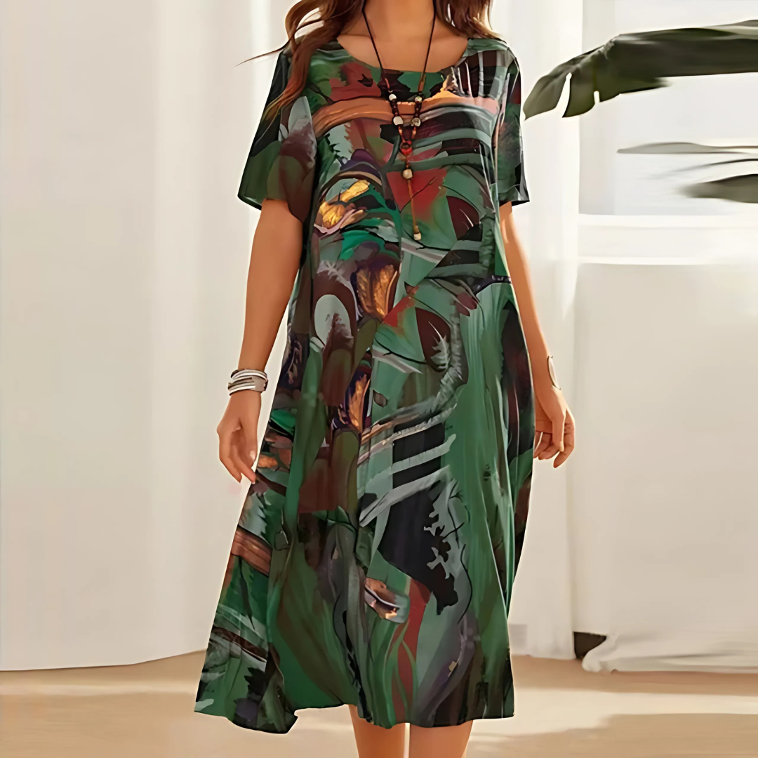 Georgia | Women's Elegant Floral Dress – Floral Print, Elegant