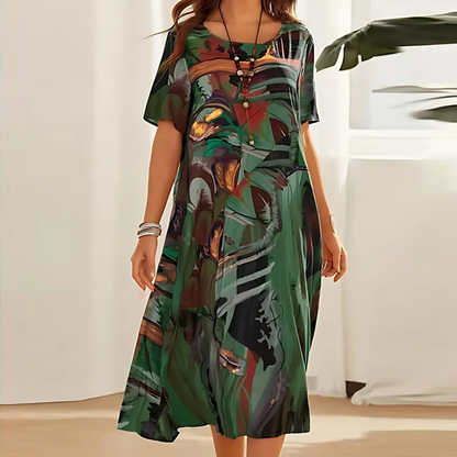 Georgia | Women's Elegant Floral Dress – Floral Print, Elegant