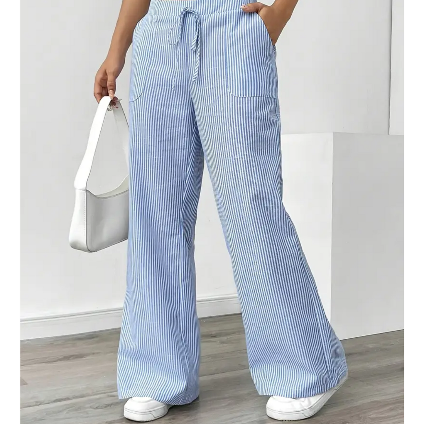 Madeline | Women's Striped Pant With Pockets
