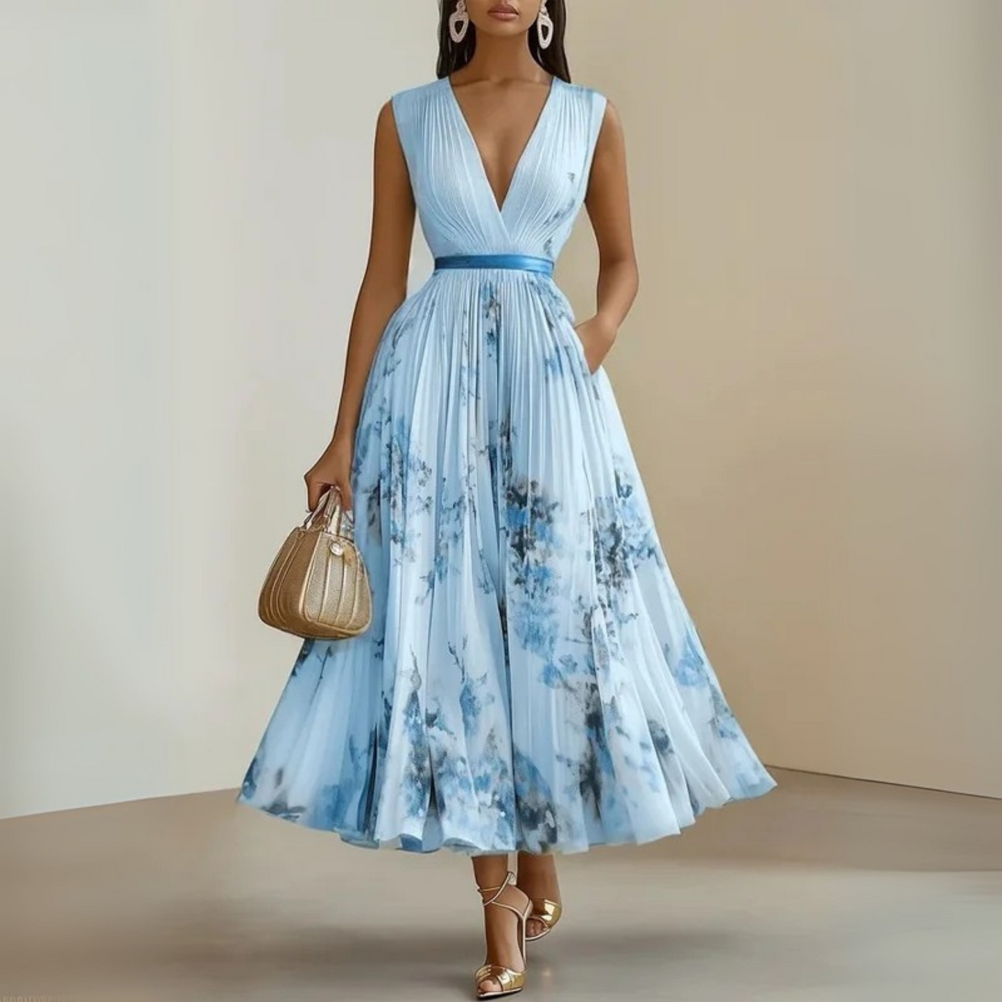 Ivy | Women's Flowy Sleeveless Summer Maxi Dress – Maxi, Sleeveless