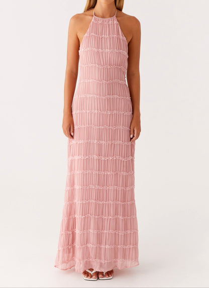Charmaine | Women's Elegant Halter Maxi Dress – Maxi, Elegant