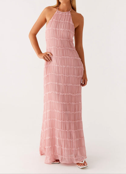 Charmaine | Women's Elegant Halter Maxi Dress – Maxi, Elegant