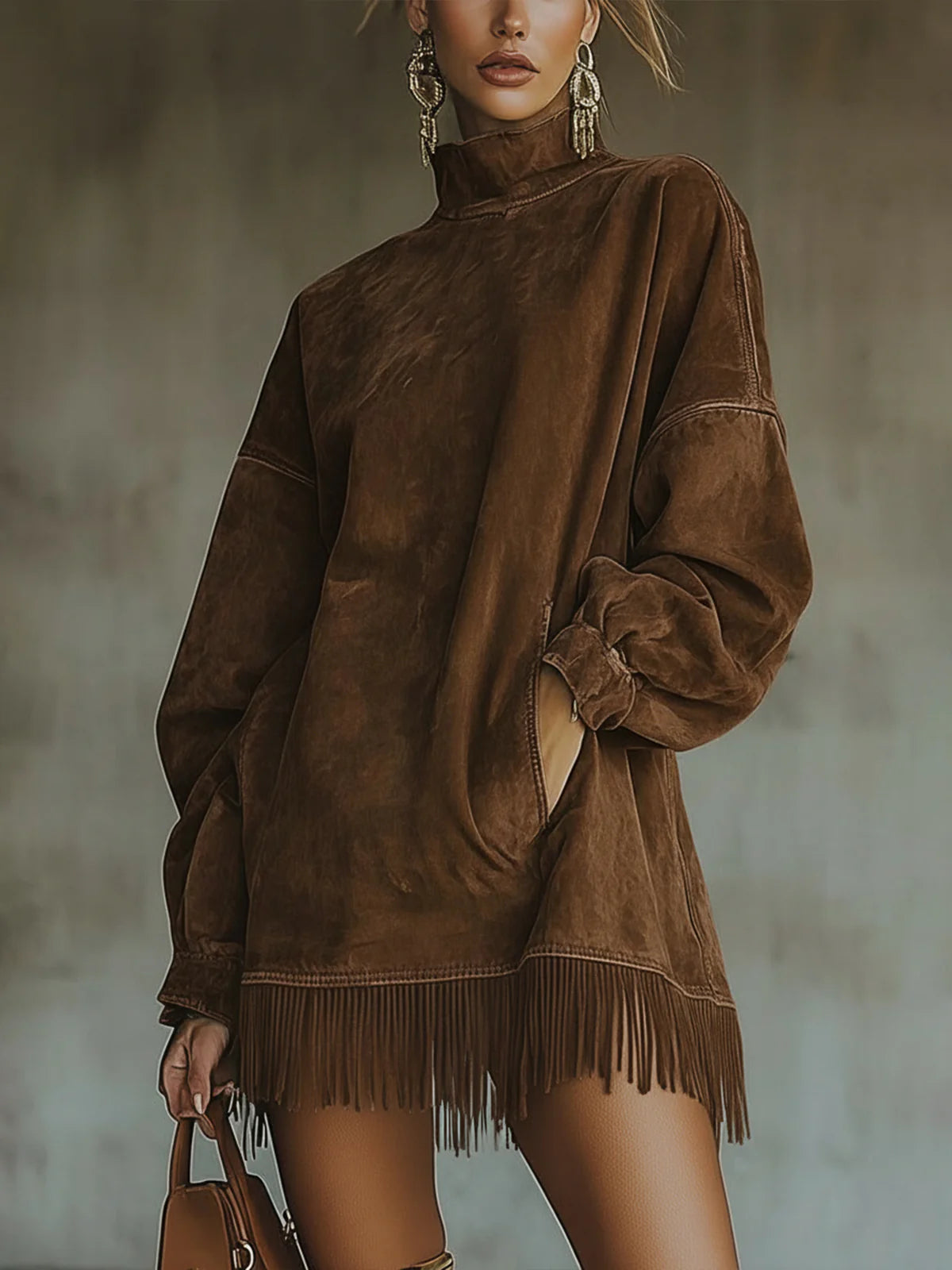 Harper | Women's Cozy Fringe Dress