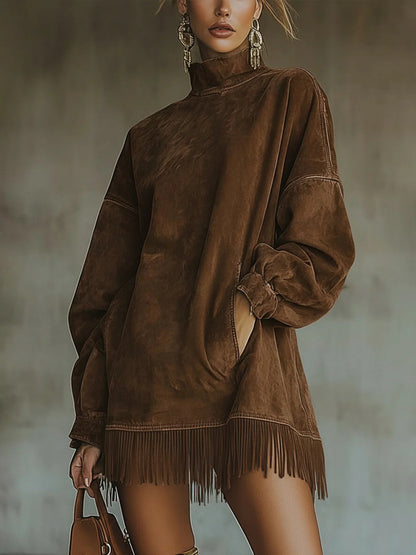 Harper | Women's Cozy Fringe Dress