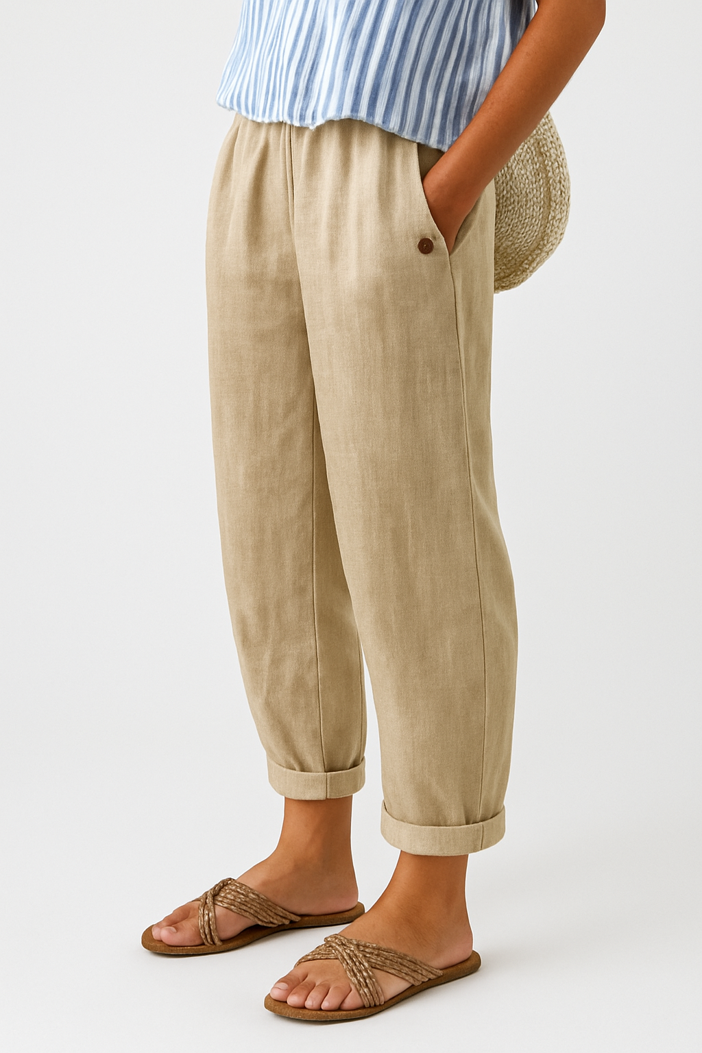 Garlie | Women's Stylish Pants With Side Pockets – Comfortable Fit