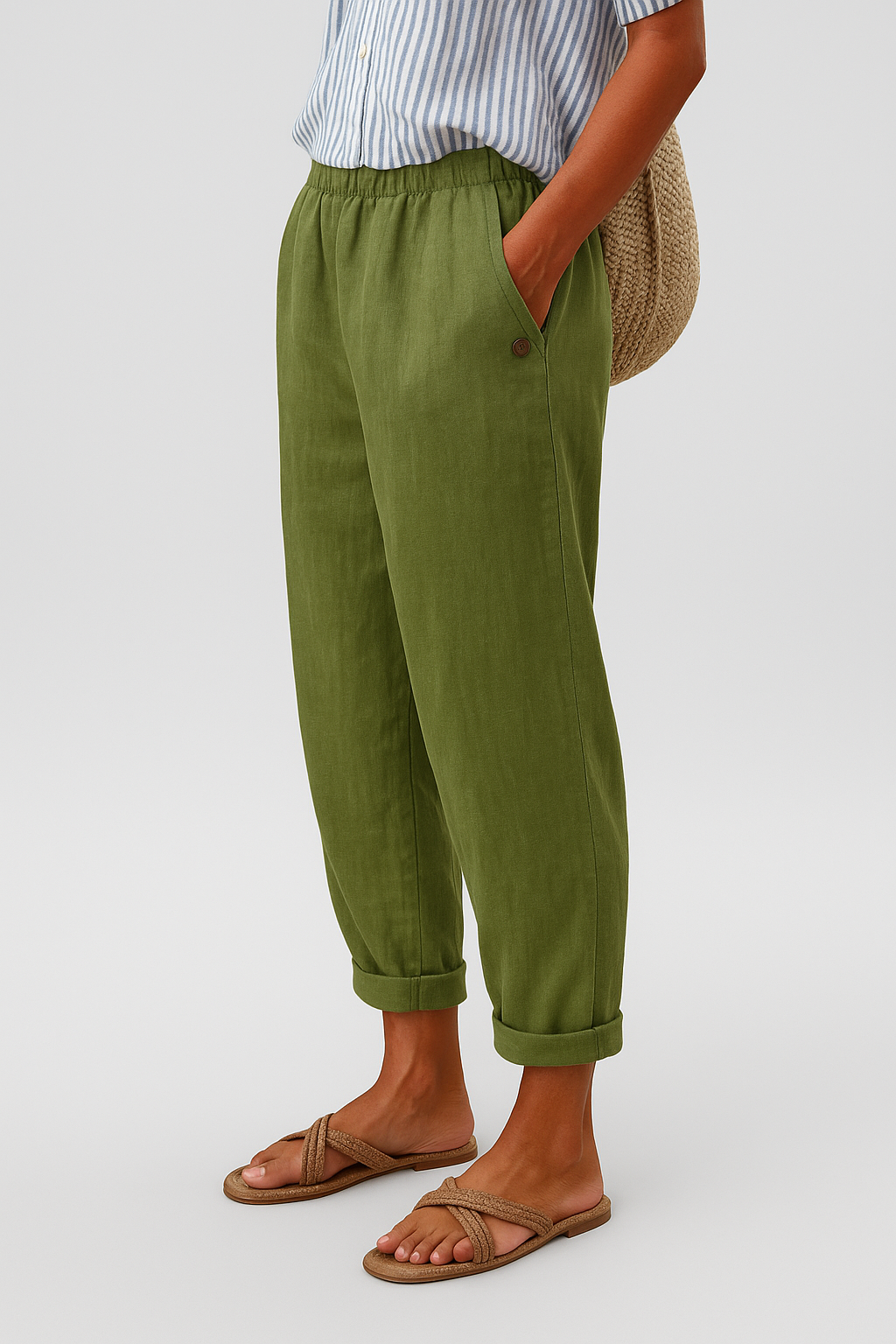 Garlie | Women's Stylish Pants With Side Pockets – Comfortable Fit