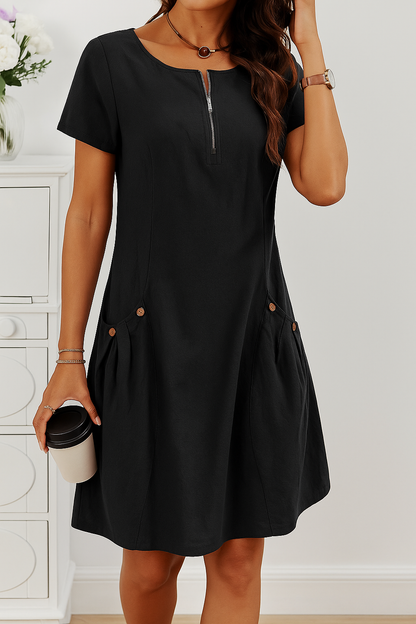 Mary | Women's Summer Dress with Button Details – Summer