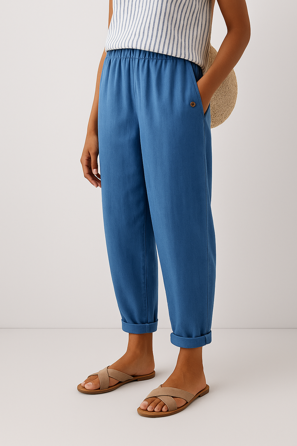 Garlie | Women's Stylish Pants With Side Pockets – Comfortable Fit