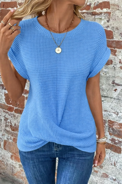 Meadow | Women's Waffle Knit Casual Tee