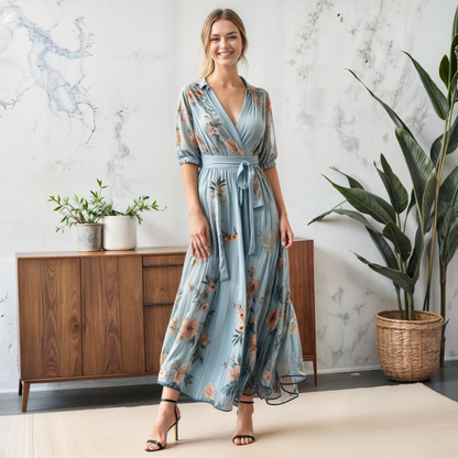Lissie | Women's V-Neck Midi Dress – Midi, V-Neck