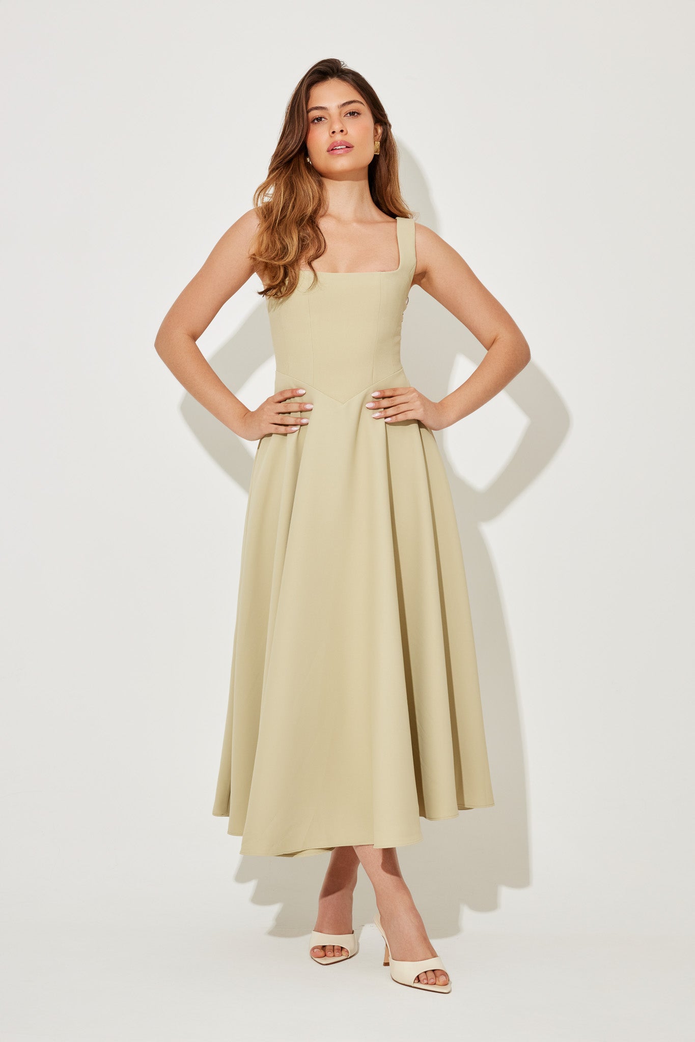 Joann | Women's Timeless Flowy Midi Dress – Midi, Flowy